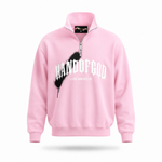 Overspray Quarter Zip - Pink/White