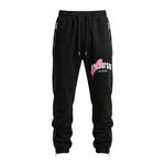 Overspray Sweatpants - Black/Pink
