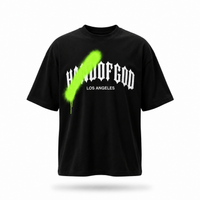 Overspray Oversized Tee - Black/Lime