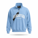 Overspray Quarter Zip - Blue/White
