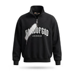 Overspray Quarter Zip - Black/White