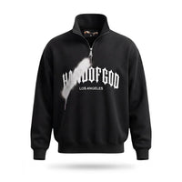 Overspray Quarter Zip - Black/White