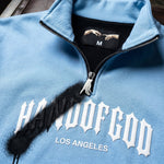 Overspray Quarter Zip - Blue/White