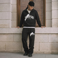 Overspray Quarter Zip - Black/White